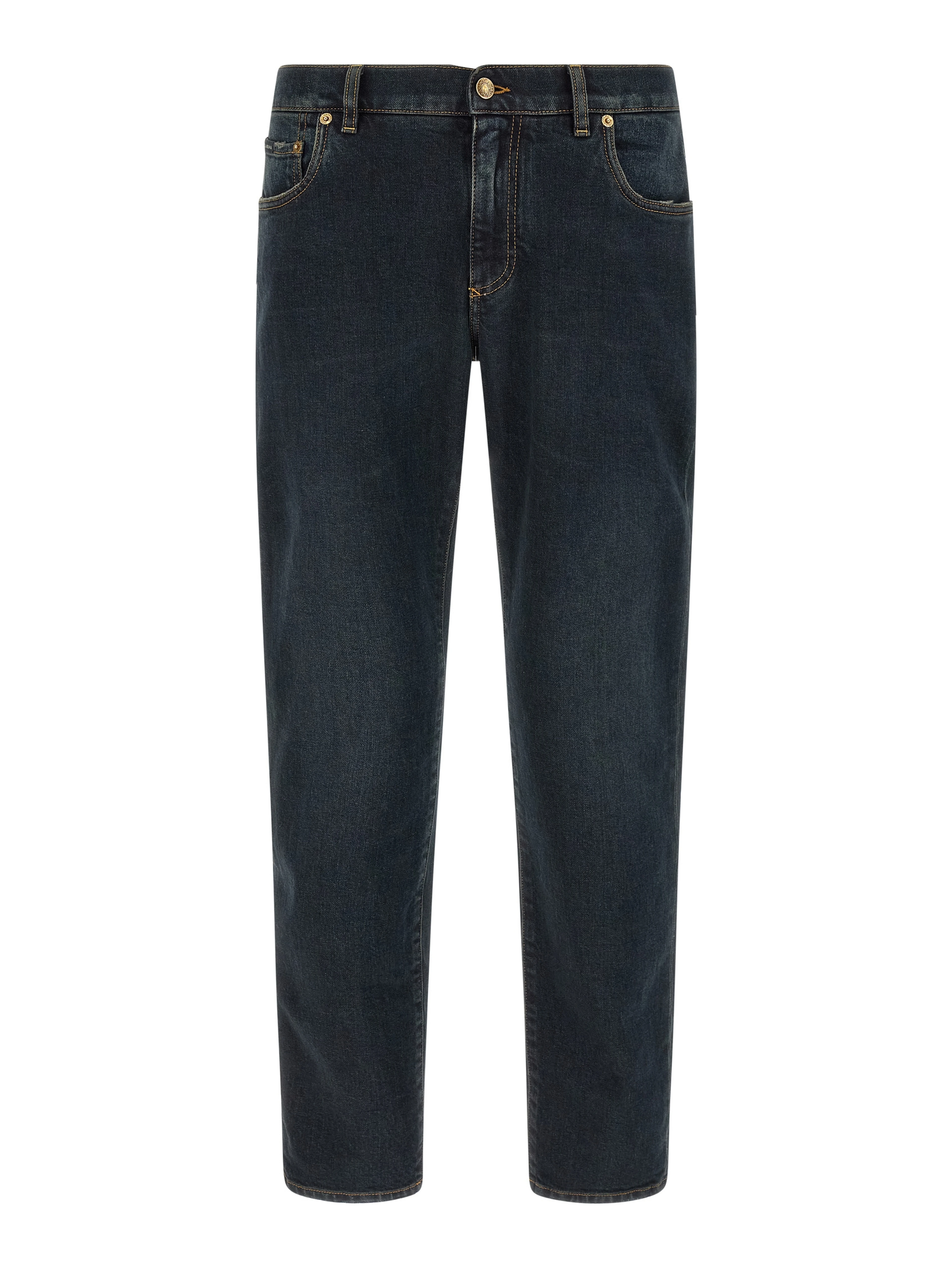 Blue Cotton Skinny Jeans