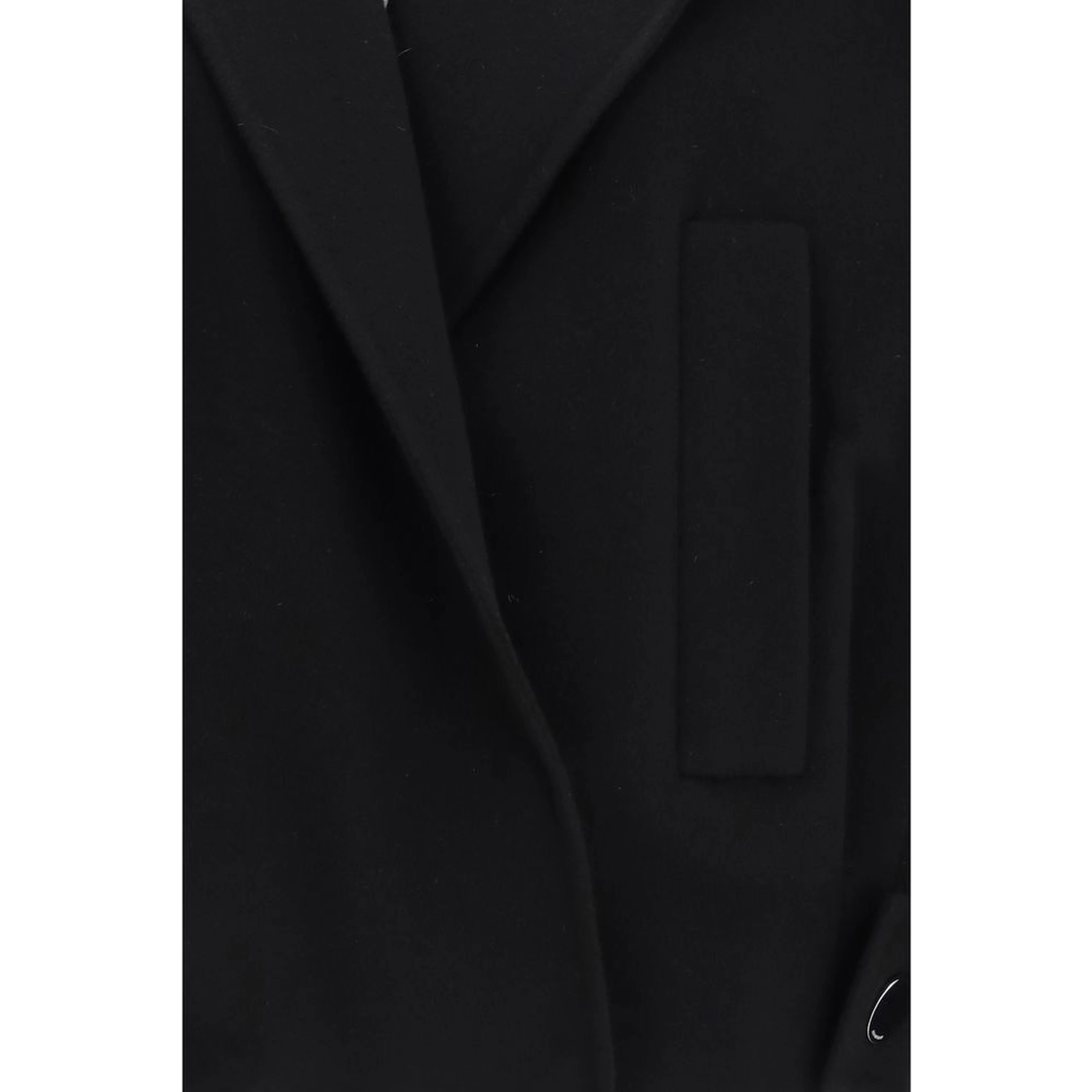 Black Wool Oves Aries Full-Length Jacket