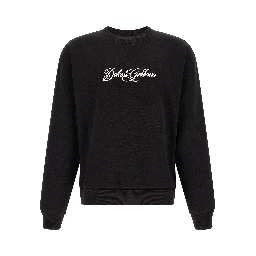 Black Cotton Sweatshirt