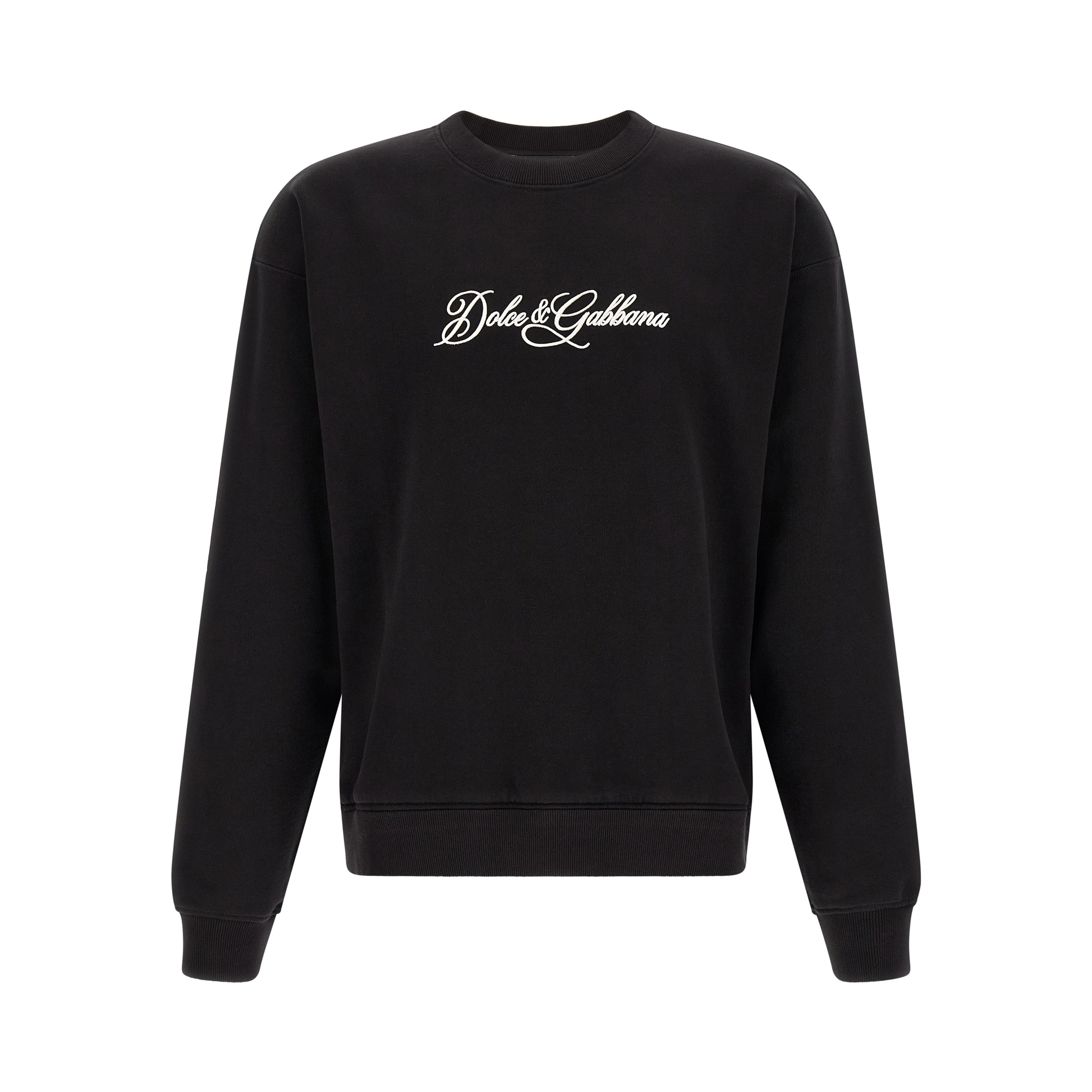 Black Cotton Sweatshirt
