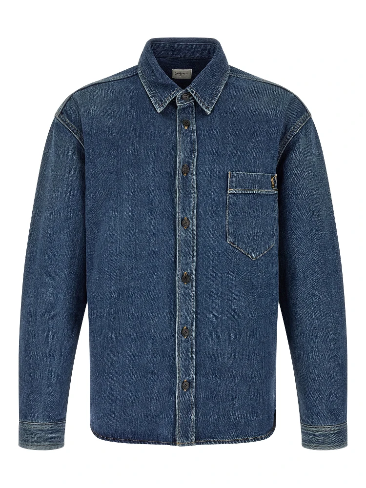 Blue Cotton Blouse
