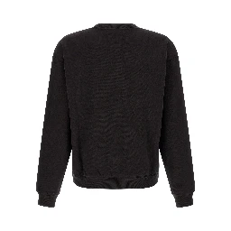 Black Cotton Sweatshirt