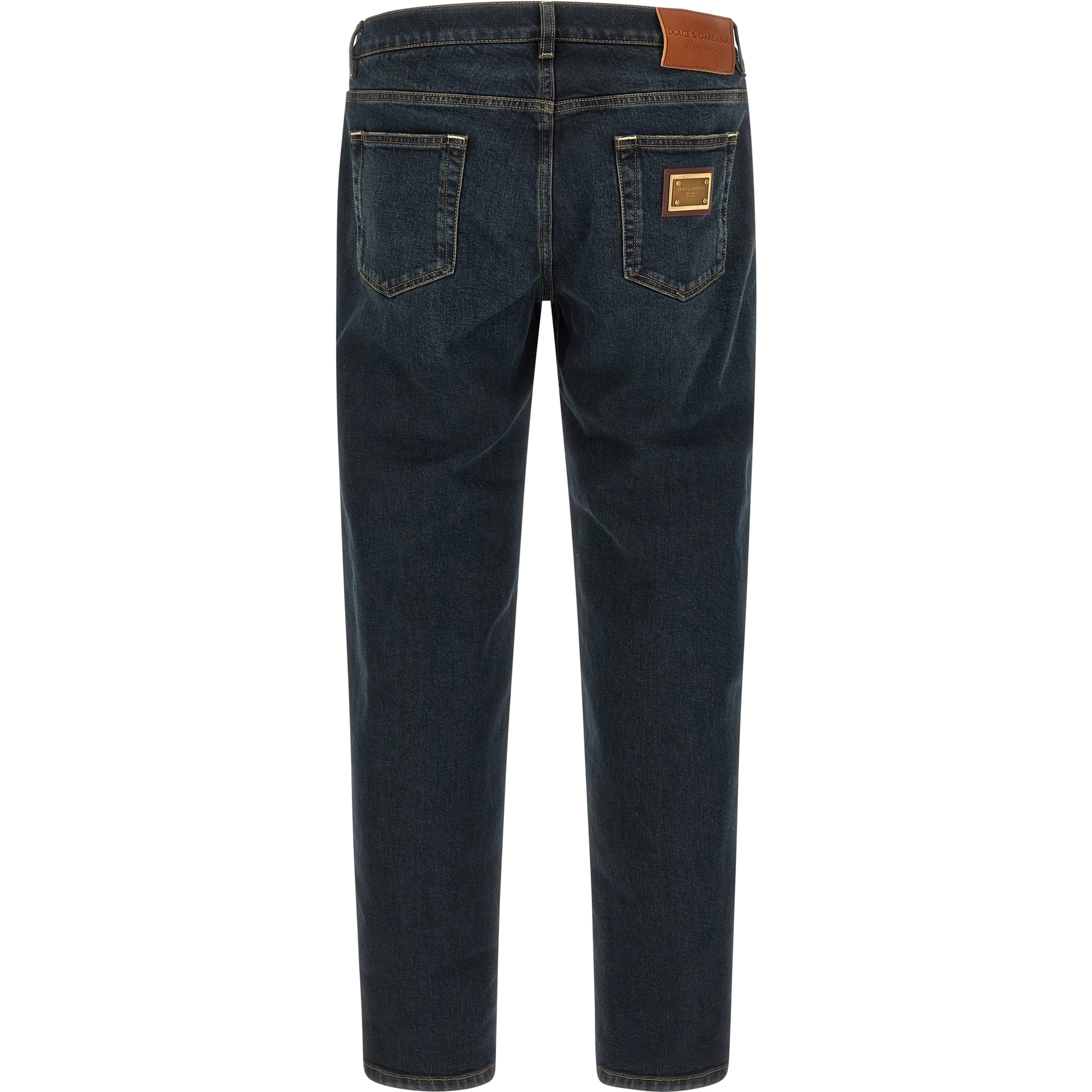 Blue Cotton Skinny Jeans