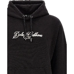 Black Cotton Sweatshirt