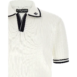 Bicolor Cotton Polo Shirt