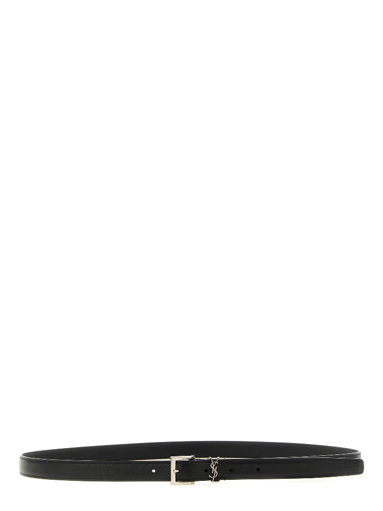 Black Calfskin Regular Belt