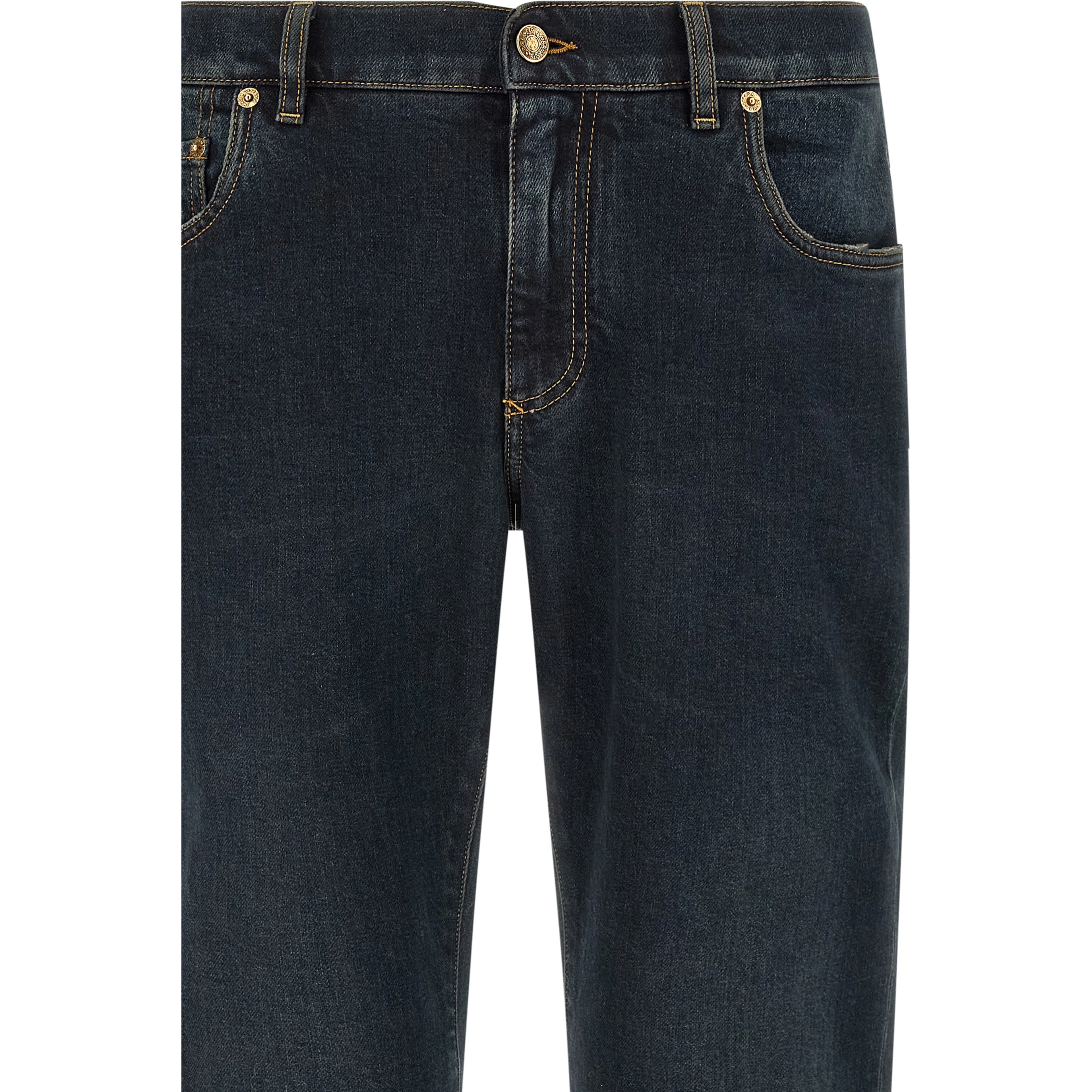 Blue Cotton Skinny Jeans