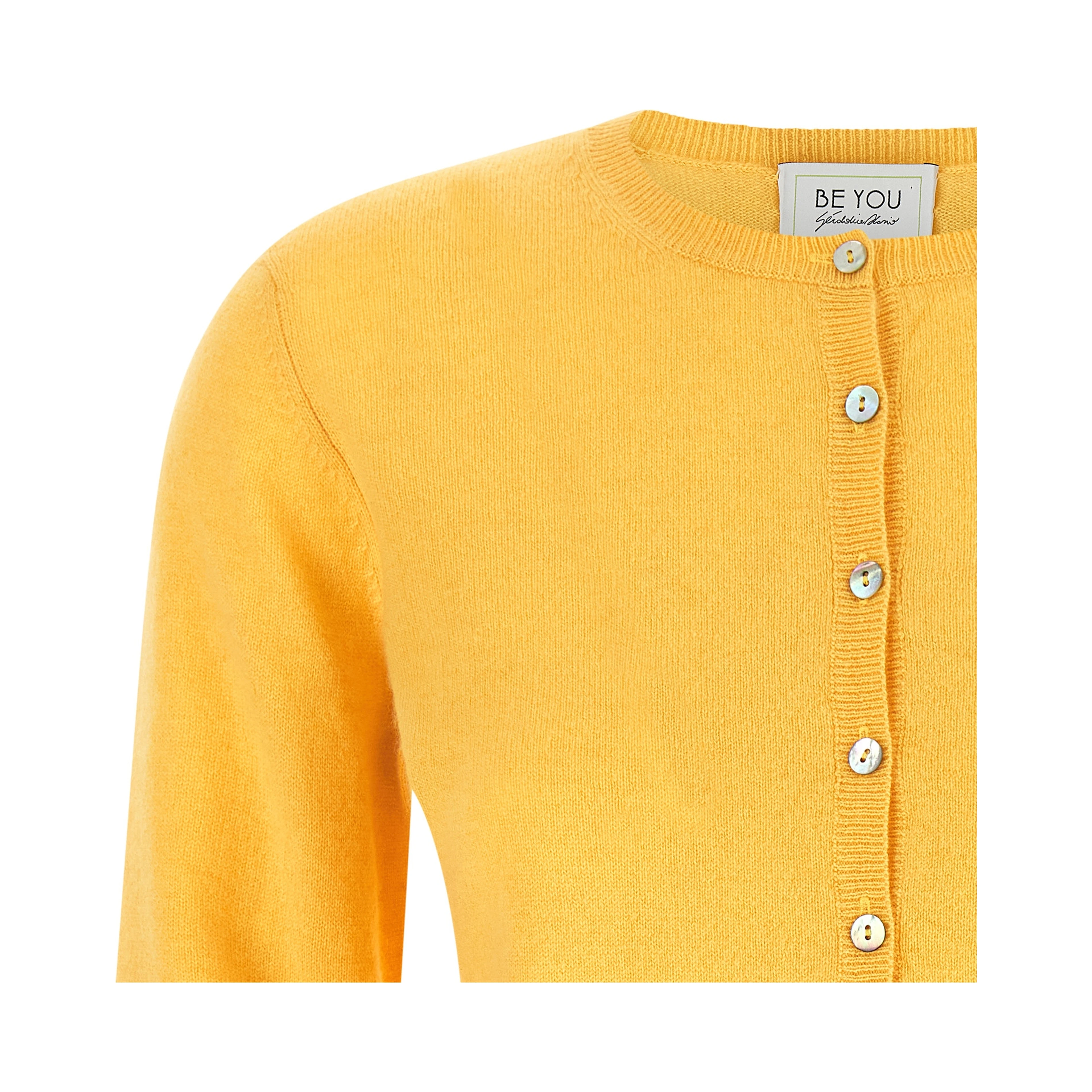 Bicolor Cashmere Cardigan
