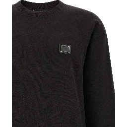 Black Cotton Sweatshirt