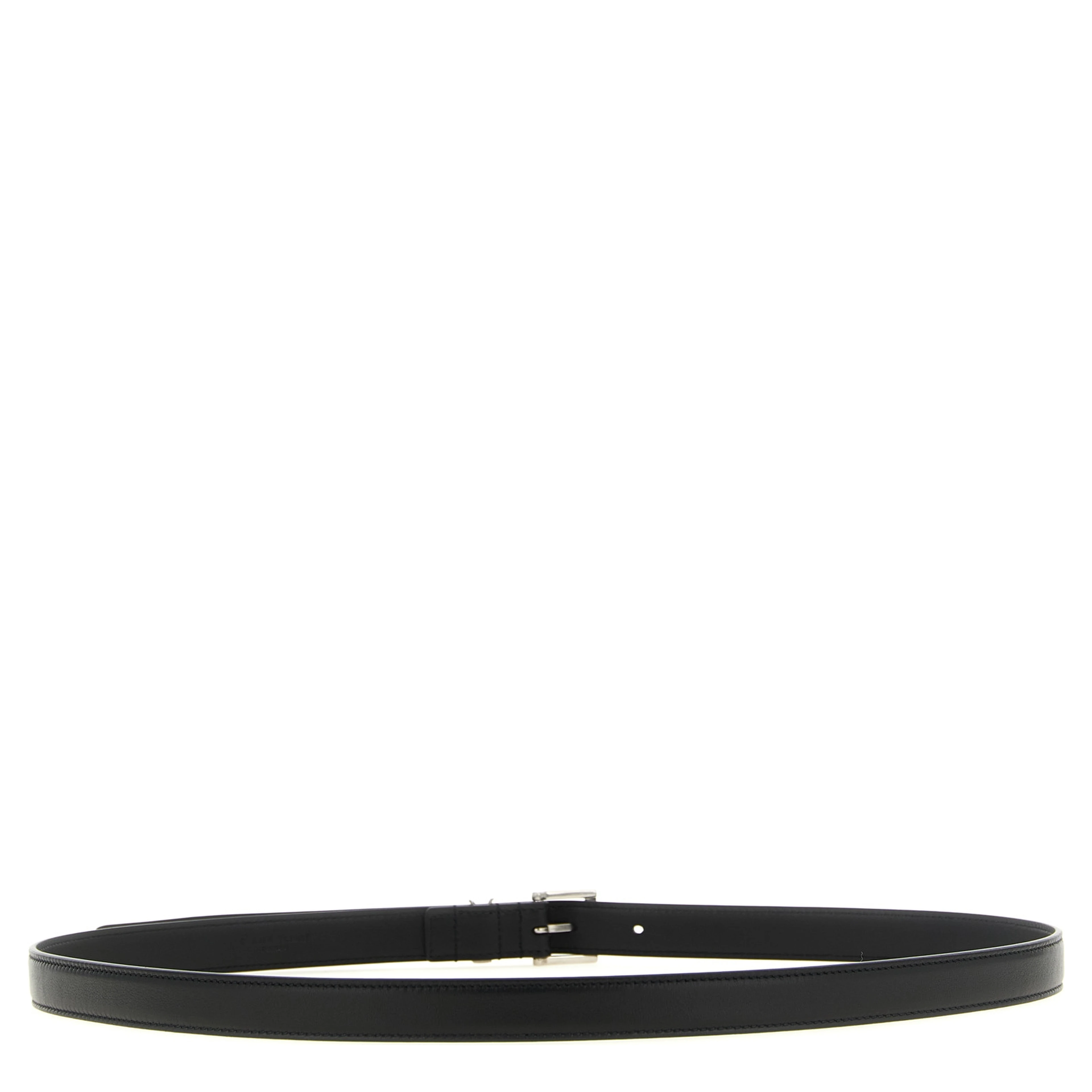 Black Calfskin Regular Belt
