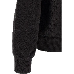 Black Cotton Sweatshirt