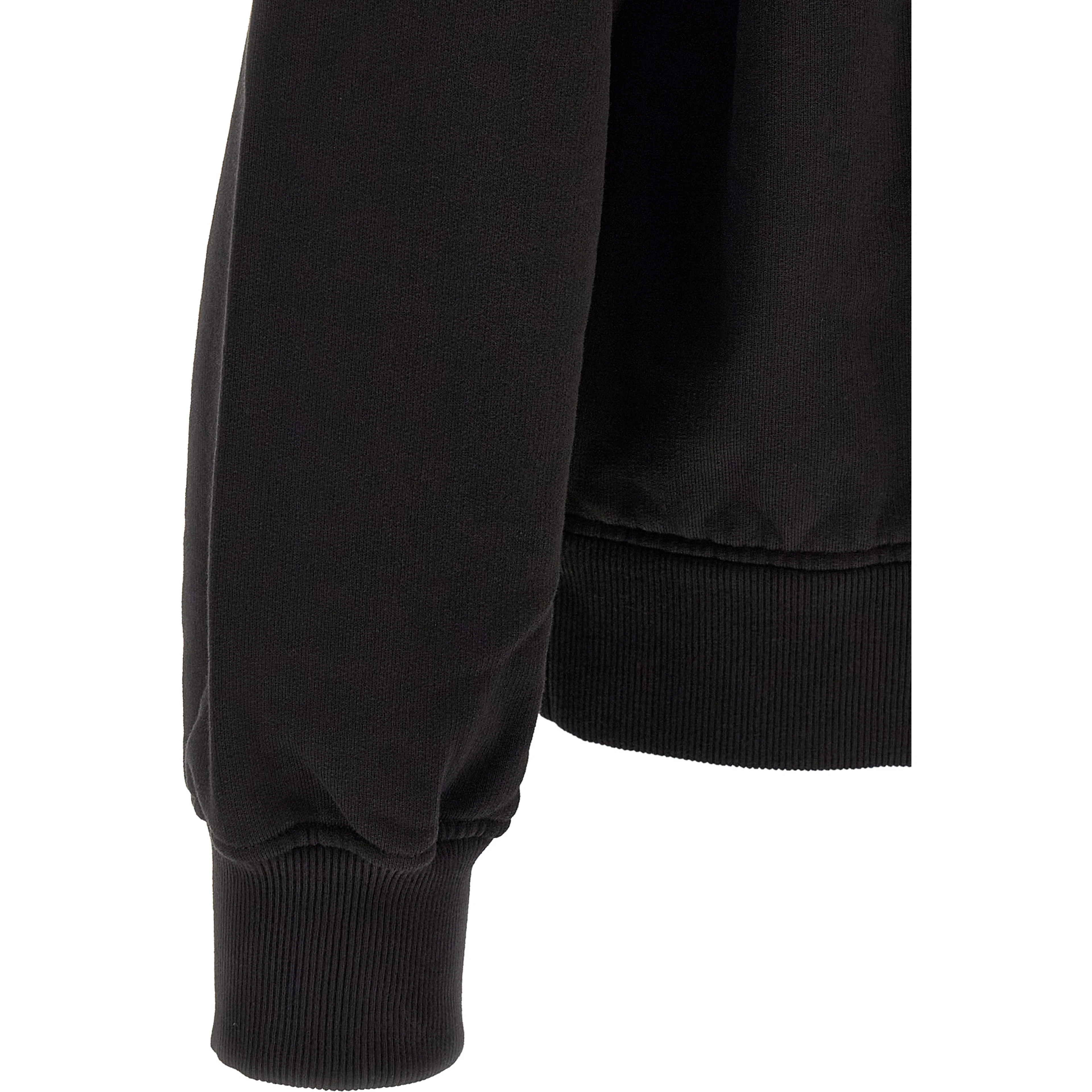 Black Cotton Sweatshirt