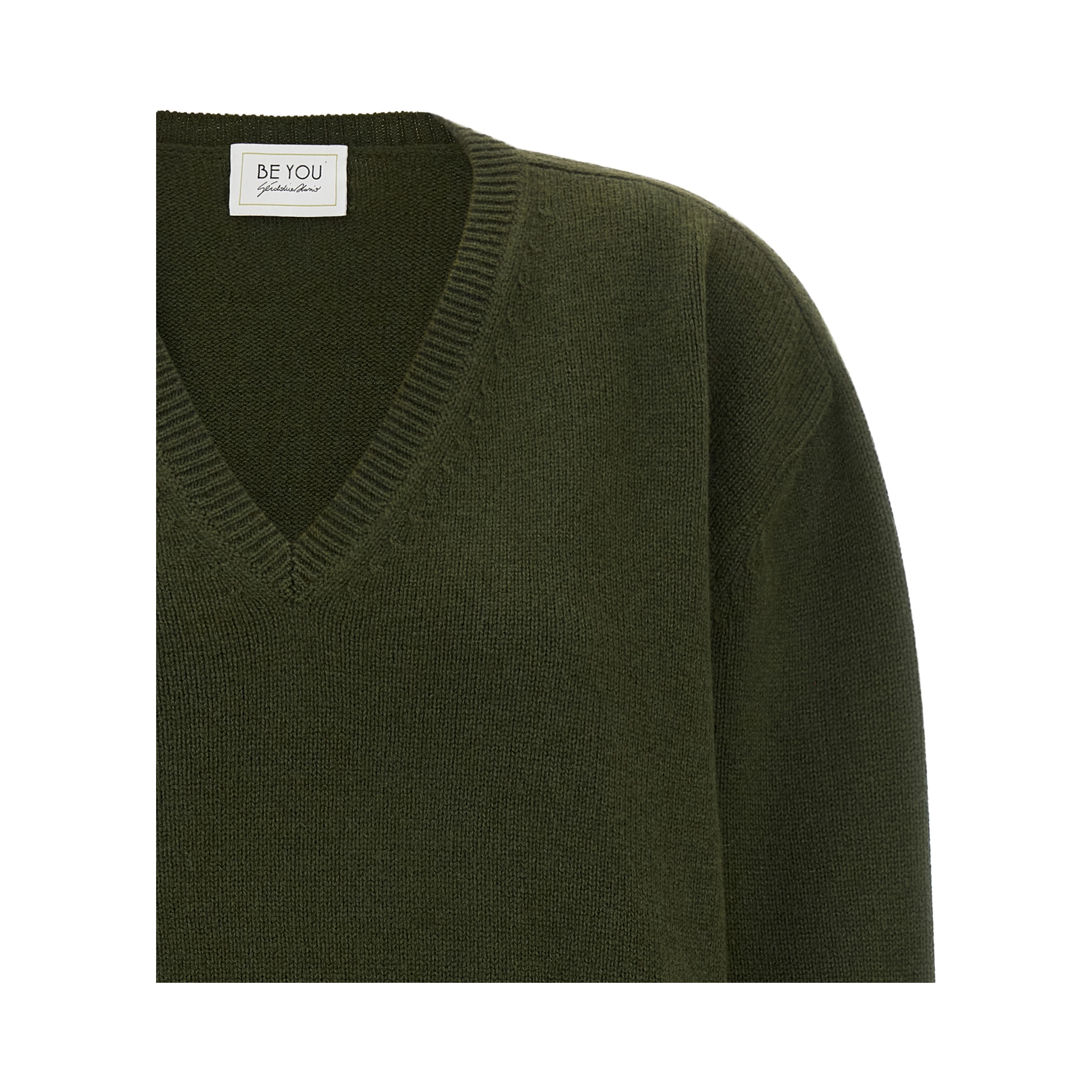 Bicolor Cashmere Cardigan