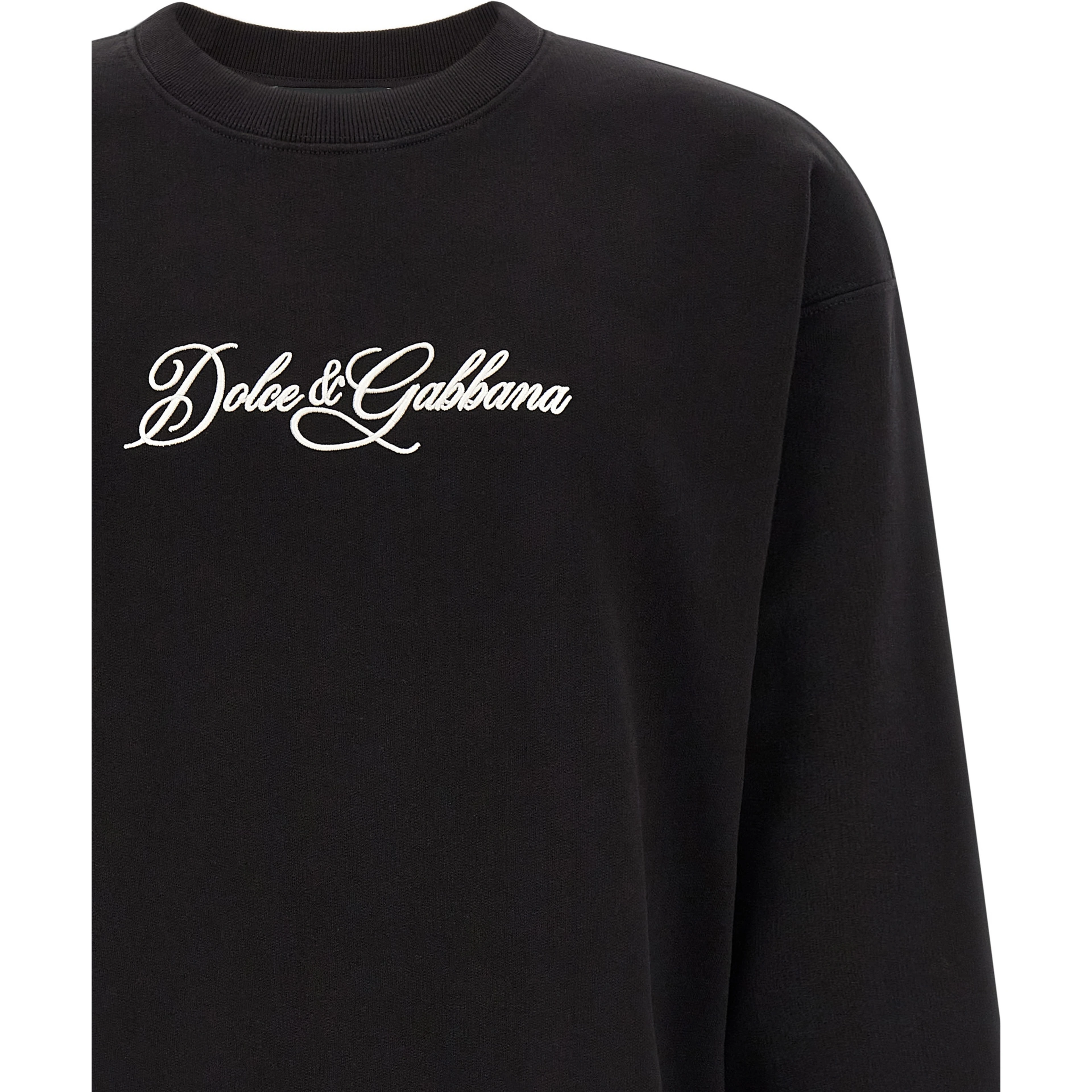 Black Cotton Sweatshirt