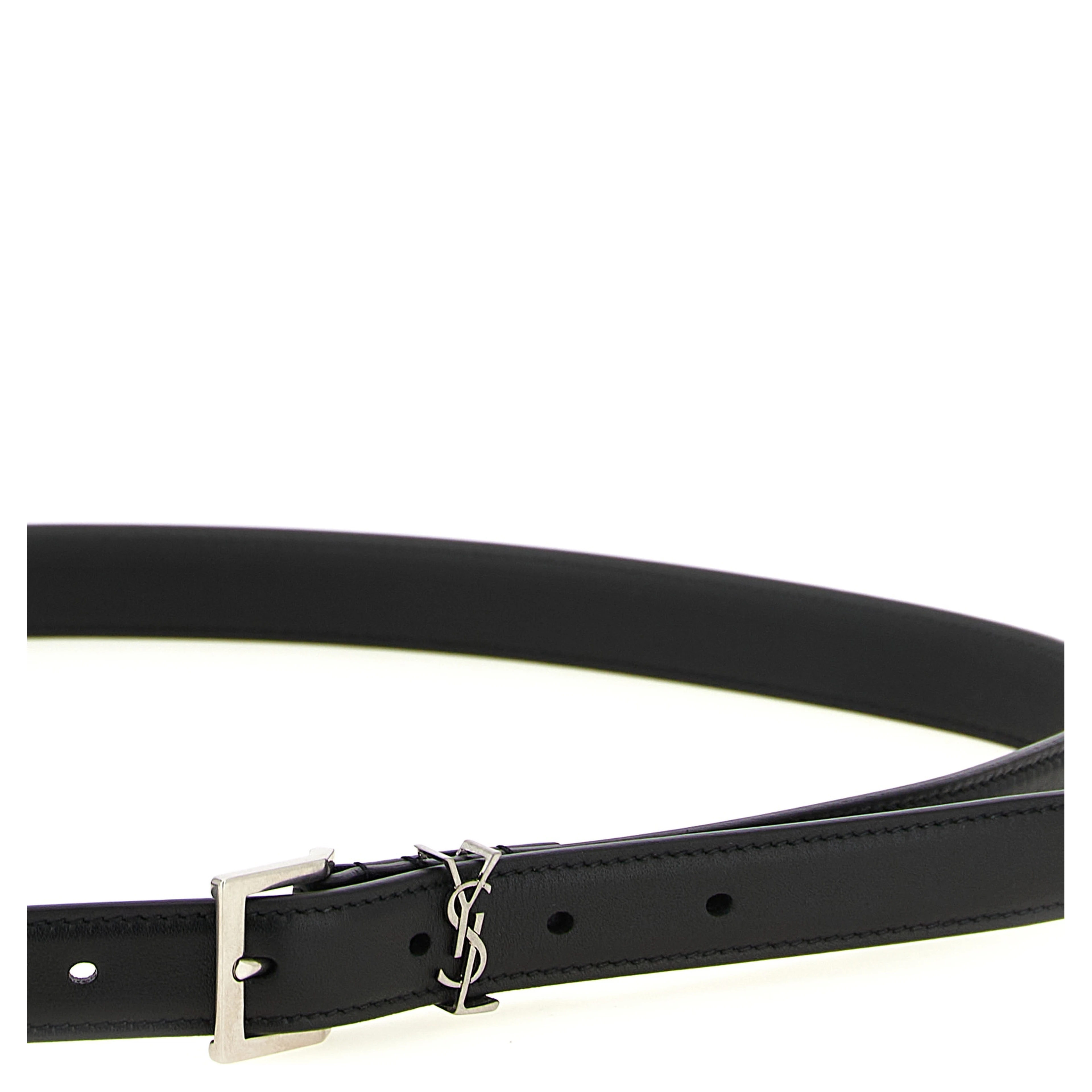 Black Calfskin Regular Belt