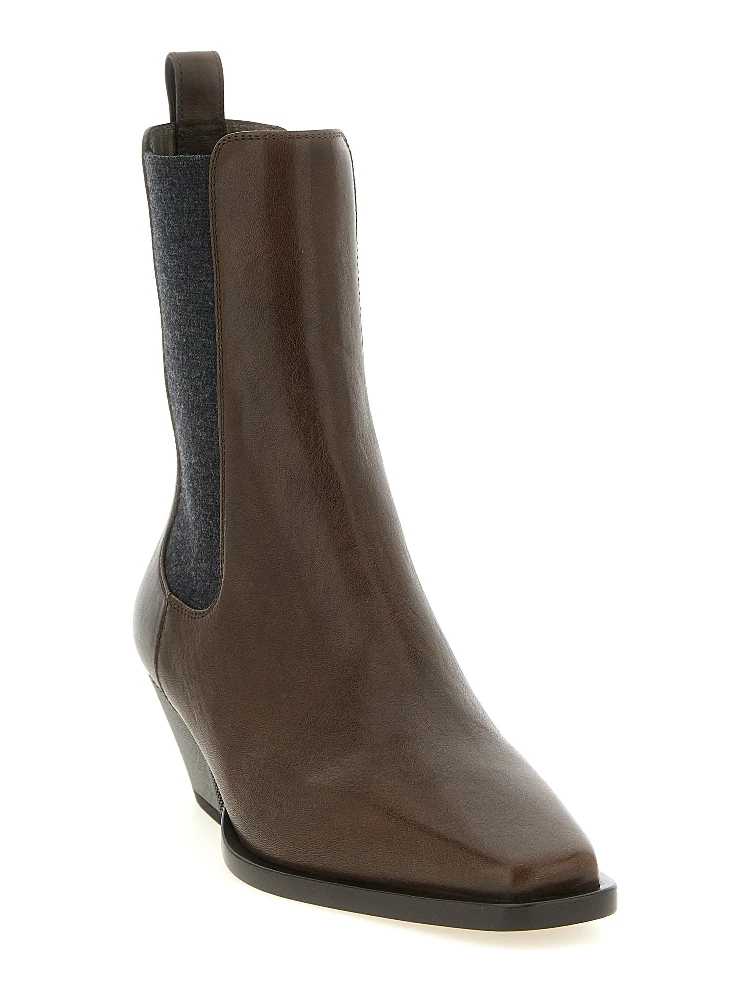 Brown Cowhide Chelsea Boots alternative