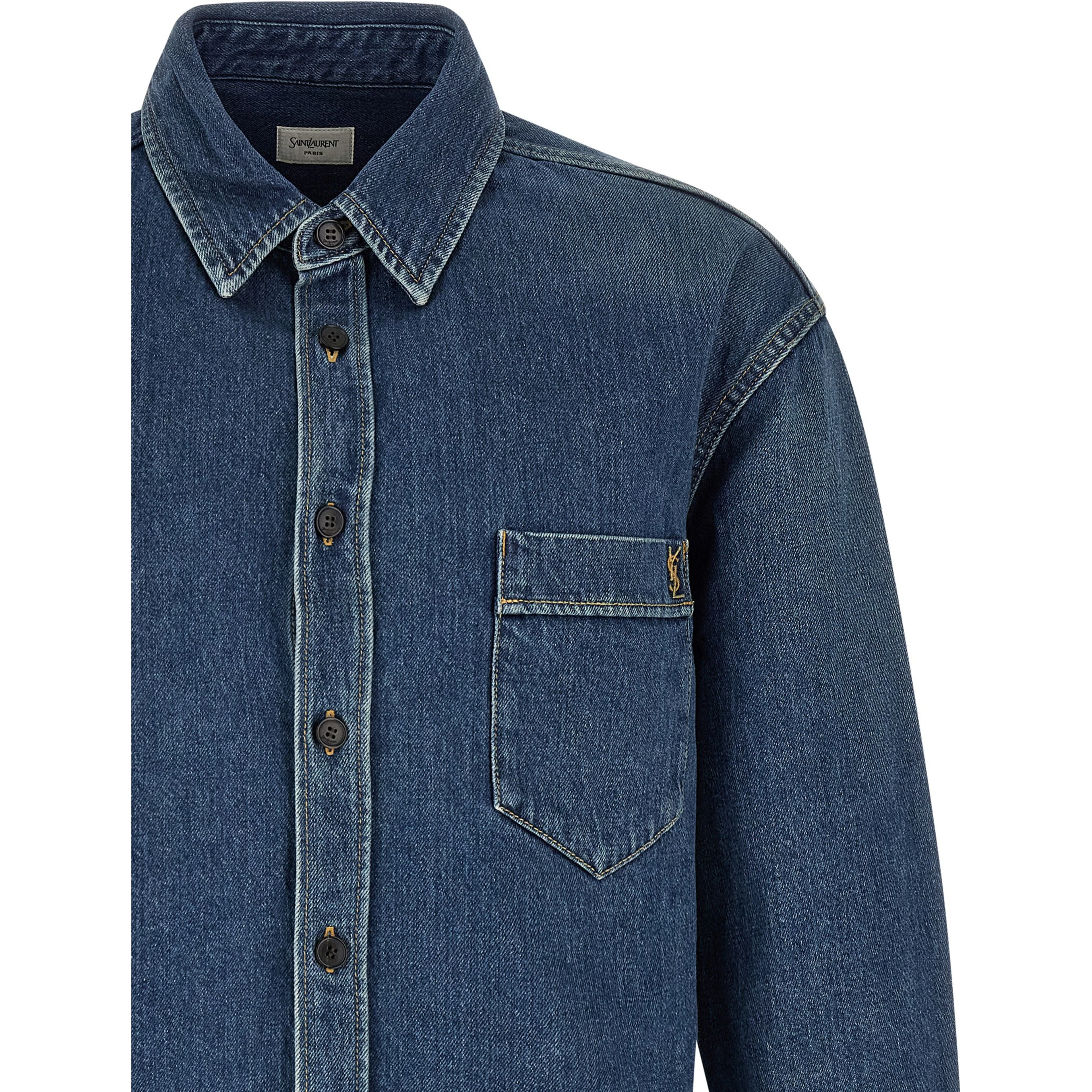 Blue Cotton Blouse