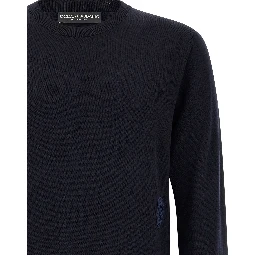 Blue Virgin Wool Cardigan