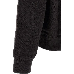 Black Cotton Sweatshirt
