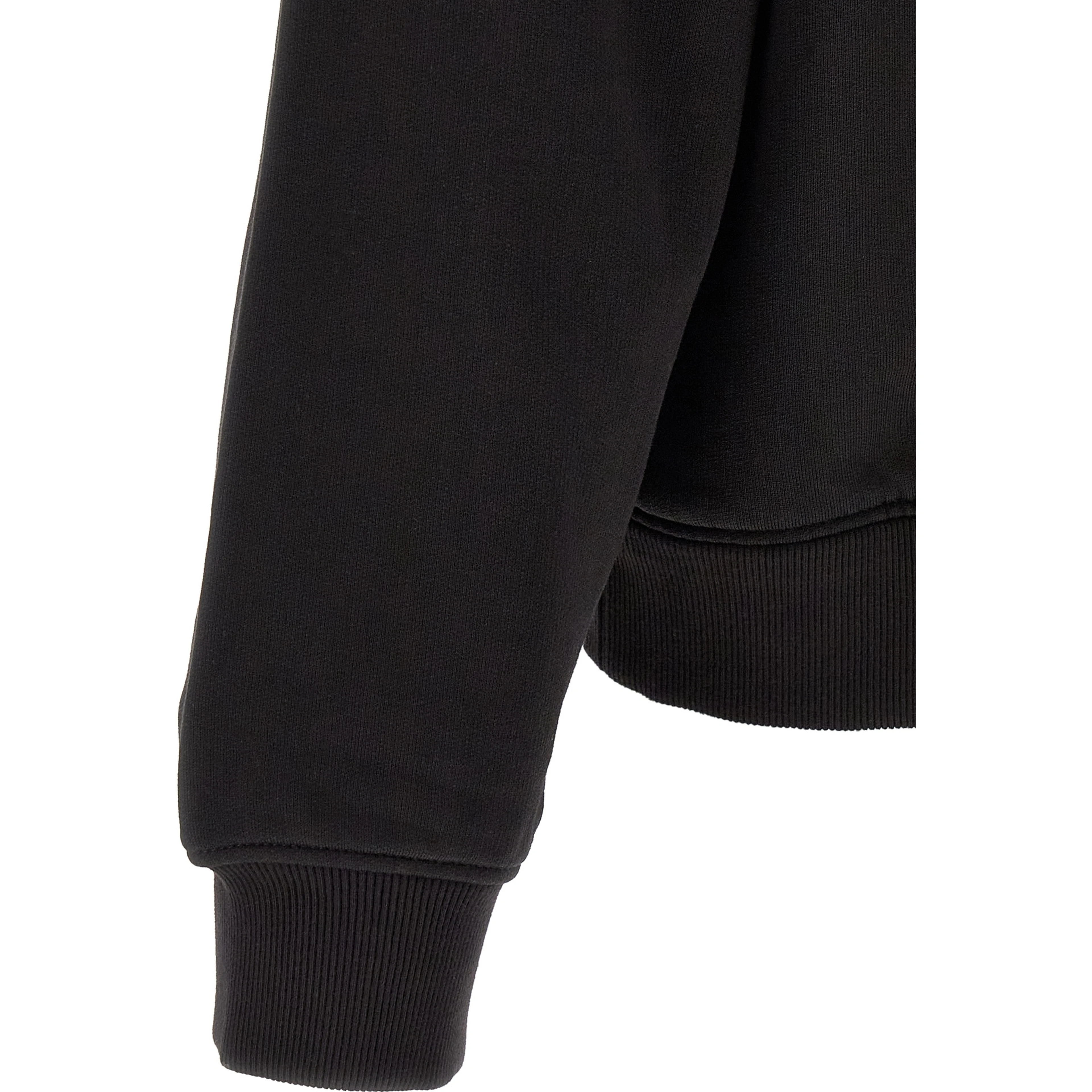 Black Cotton Sweatshirt