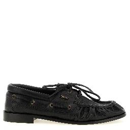 Black Calfskin Slip-On Loafers