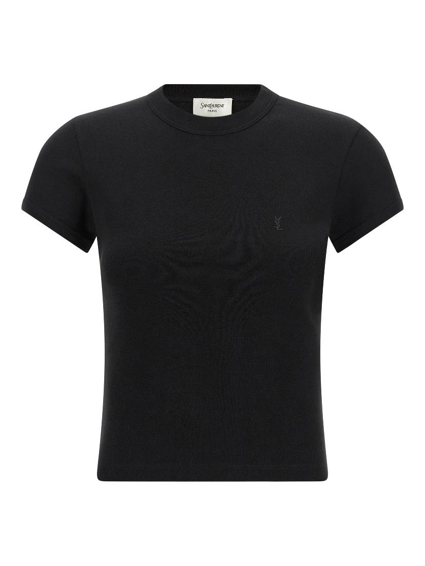 Black Cotton T-Shirt