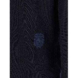 Blue Virgin Wool Cardigan