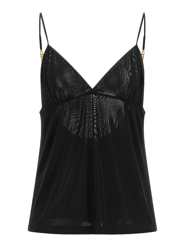 Black Viscose Tank Tops
