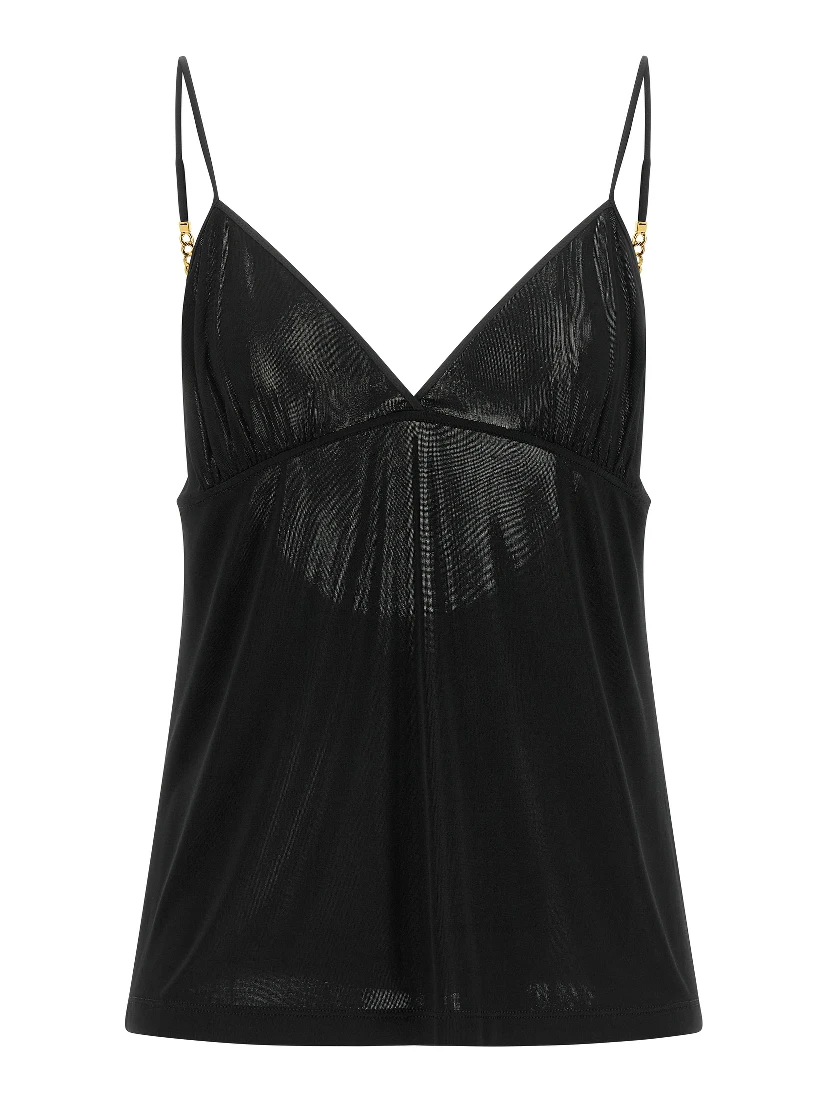 Black Viscose Tank Tops