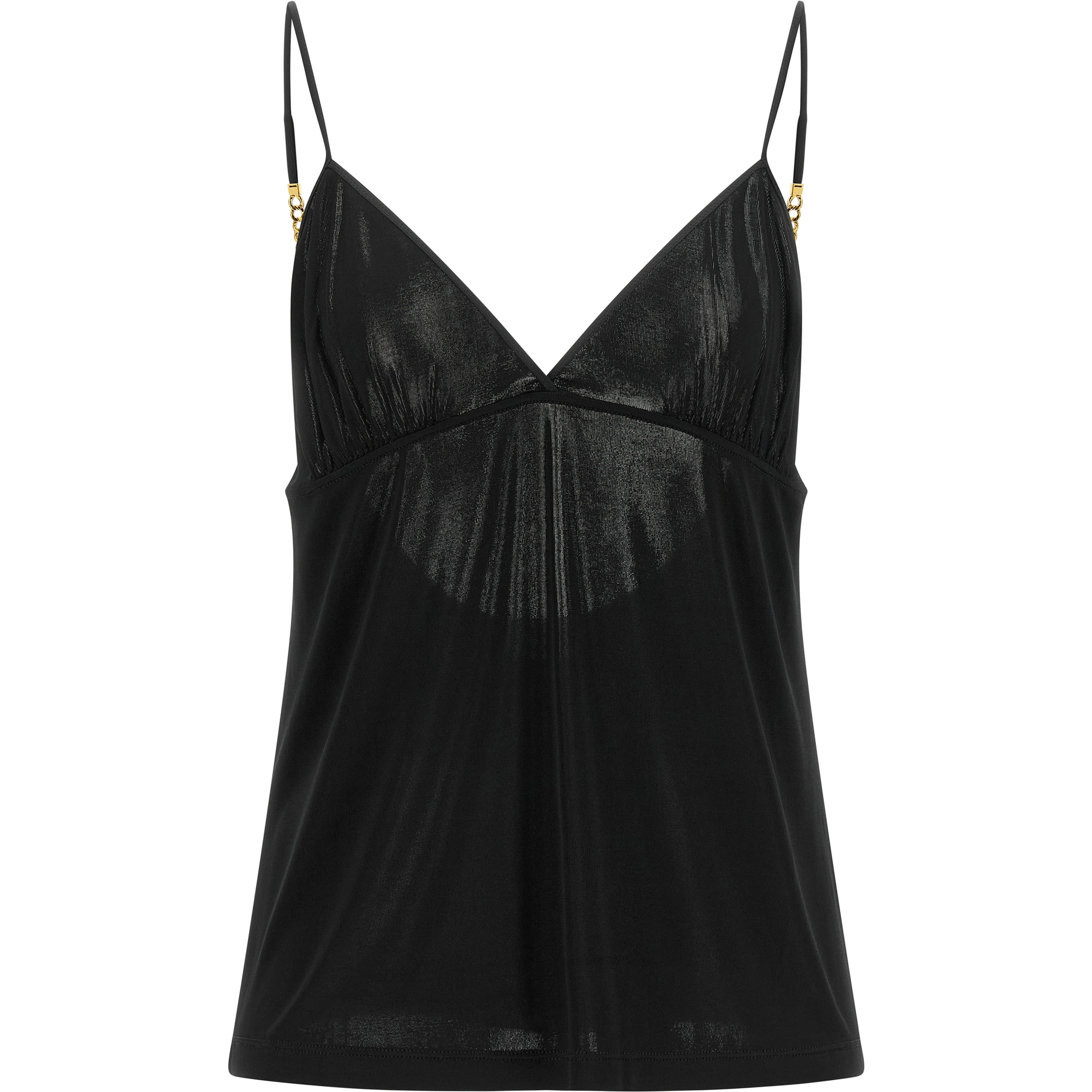 Black Viscose Tank Tops