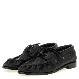 Black Calfskin Slip-On Loafers