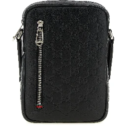 Black Calfskin Crossbody Bag