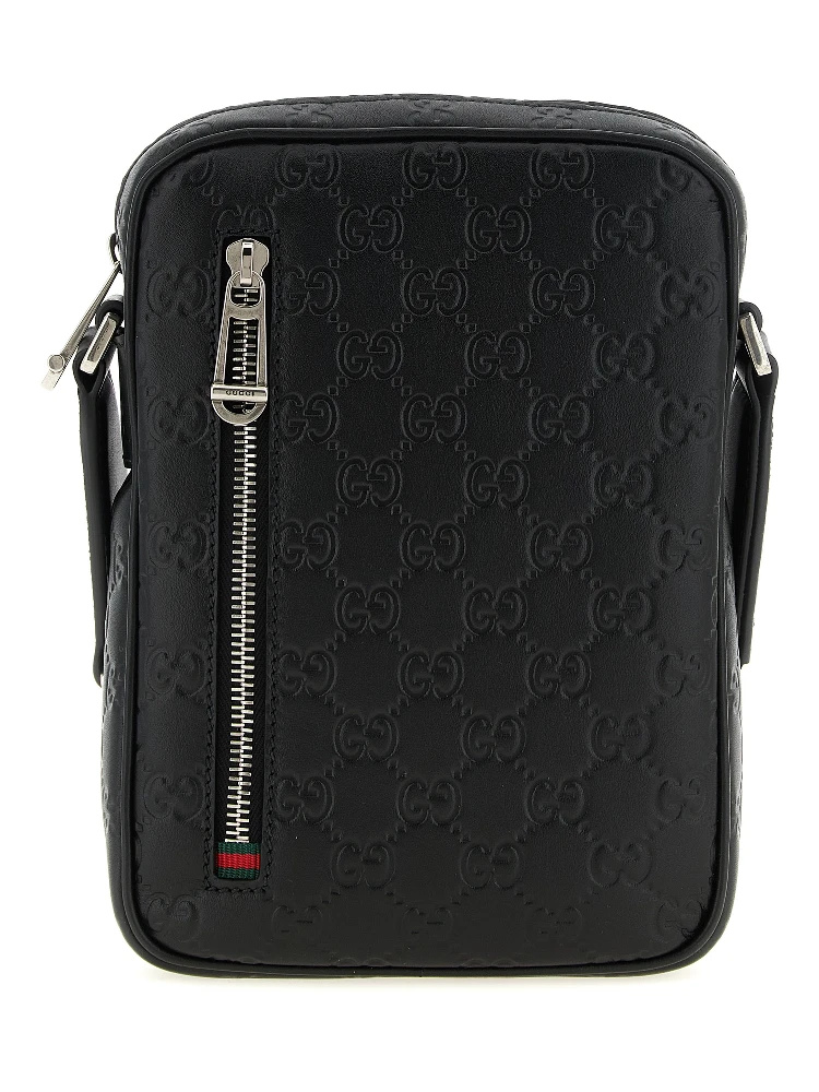 Black Calfskin Crossbody Bag