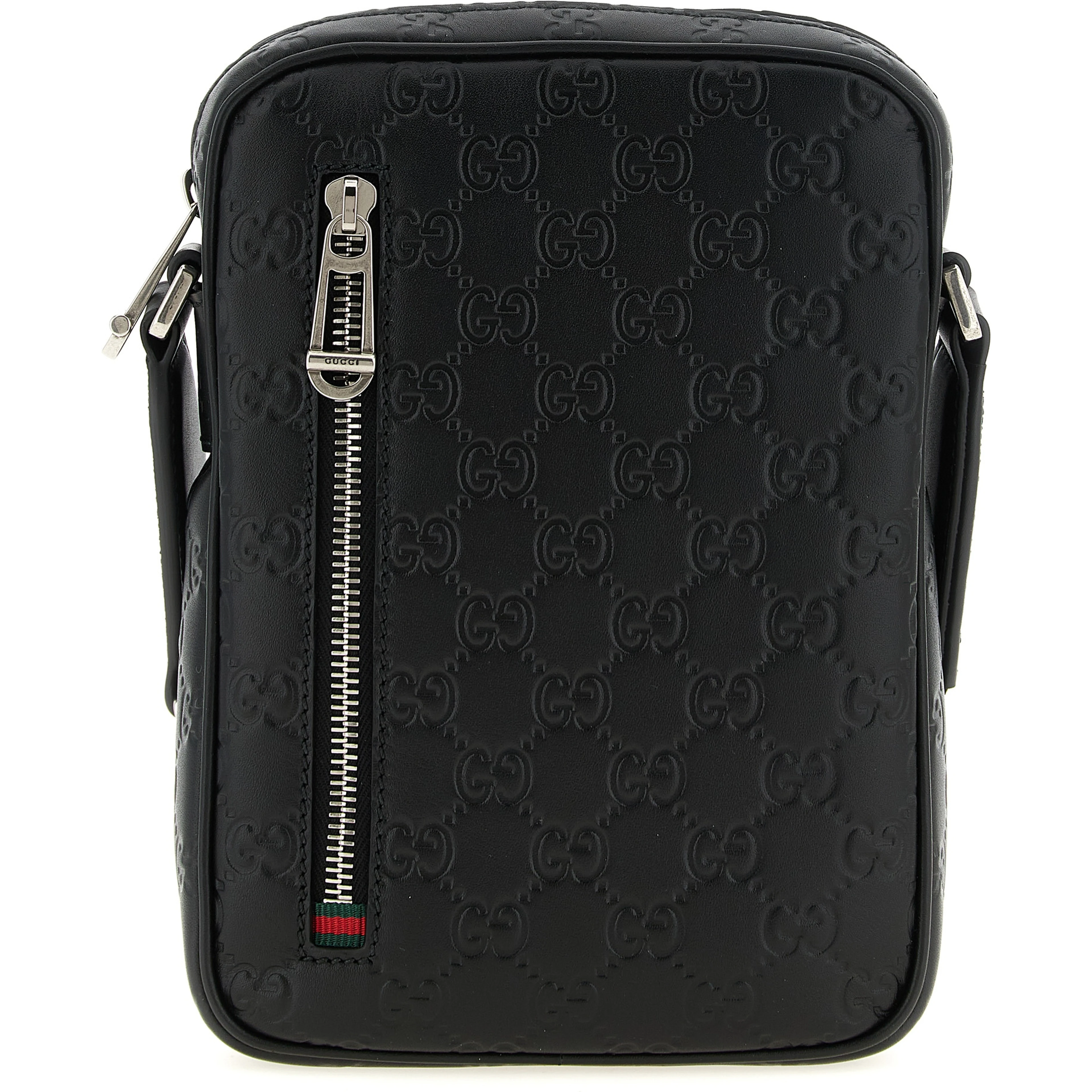 Black Calfskin Crossbody Bag