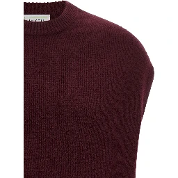 Bordeaux Cashmere Sleeveless Jacket