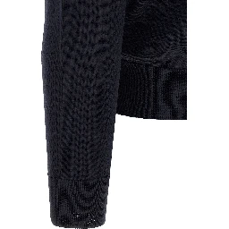 Blue Virgin Wool Cardigan