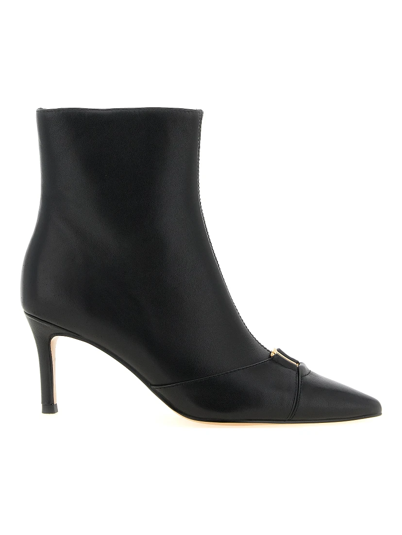 Black Leather Ankle Boots