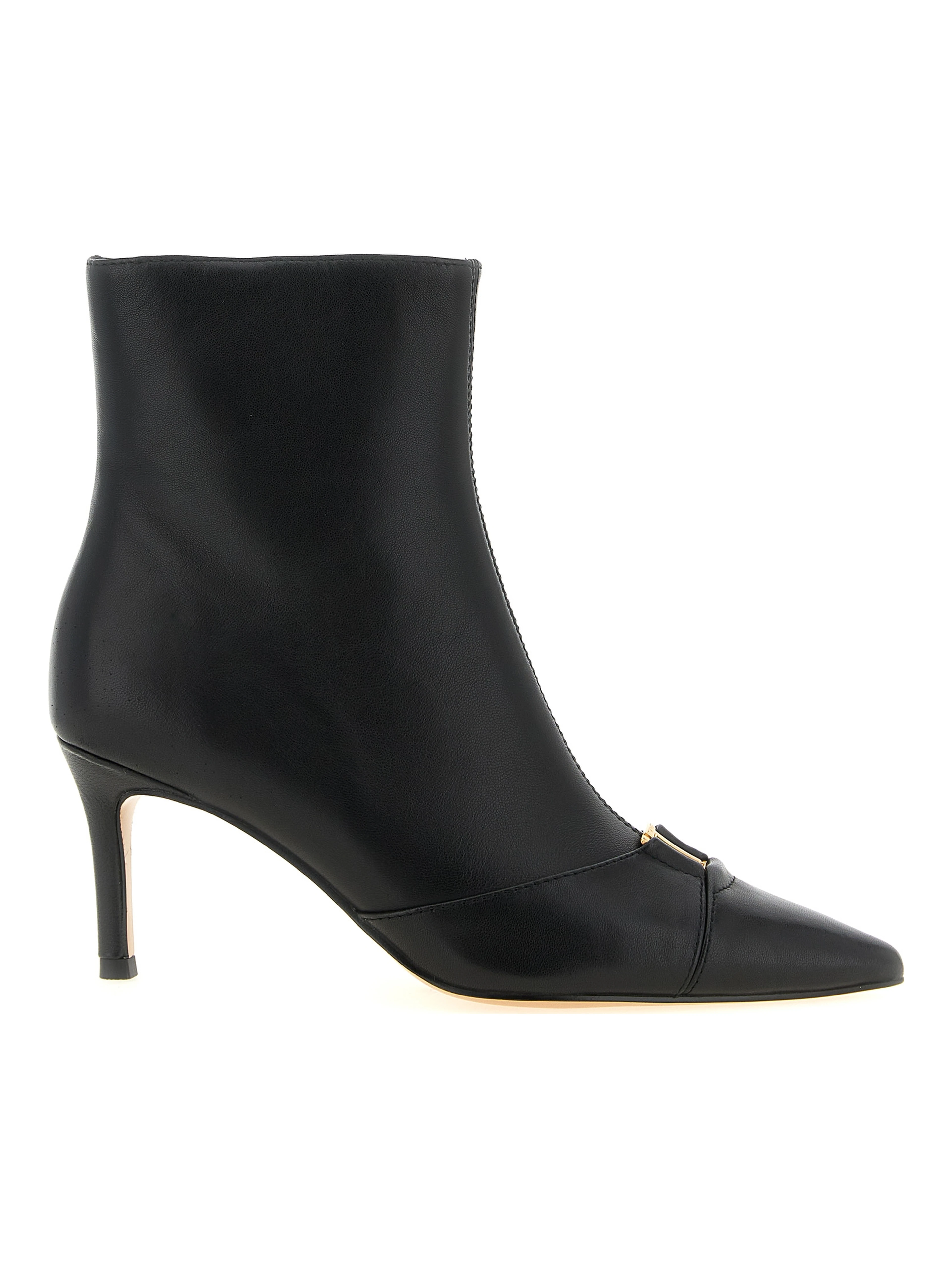 Black Leather Ankle Boots
