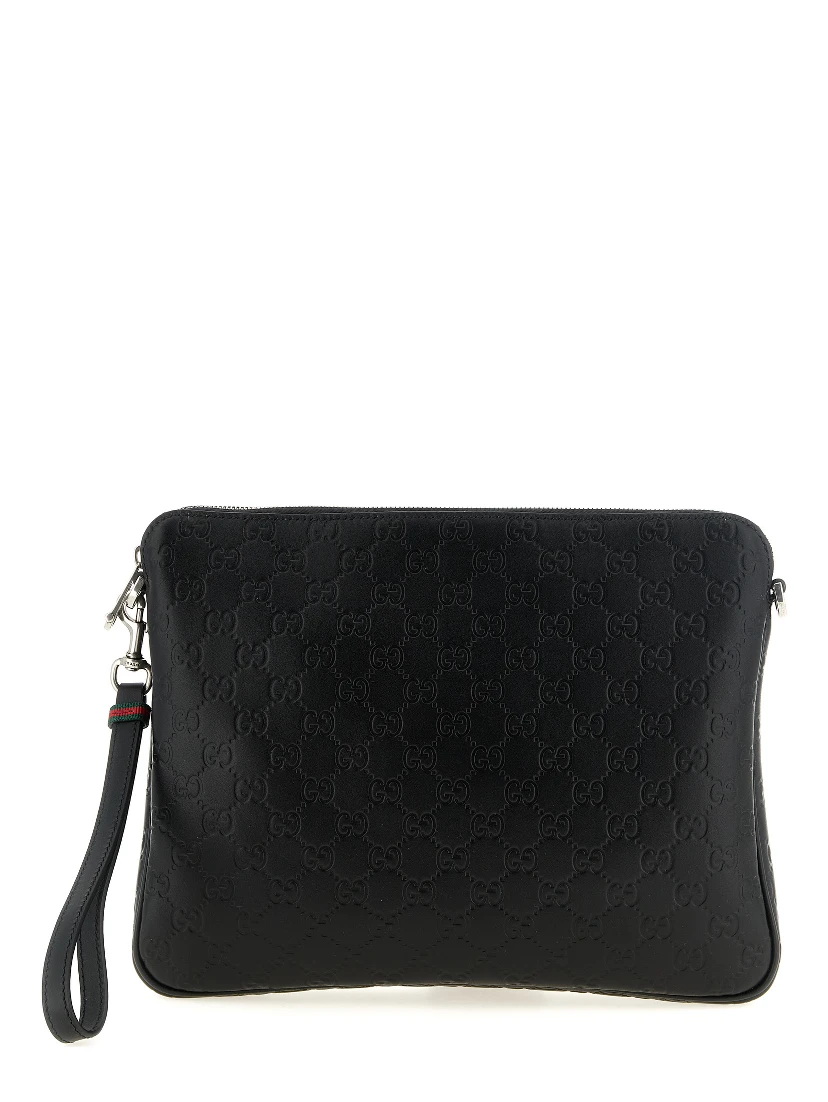 Black Calfskin Crossbody Bag