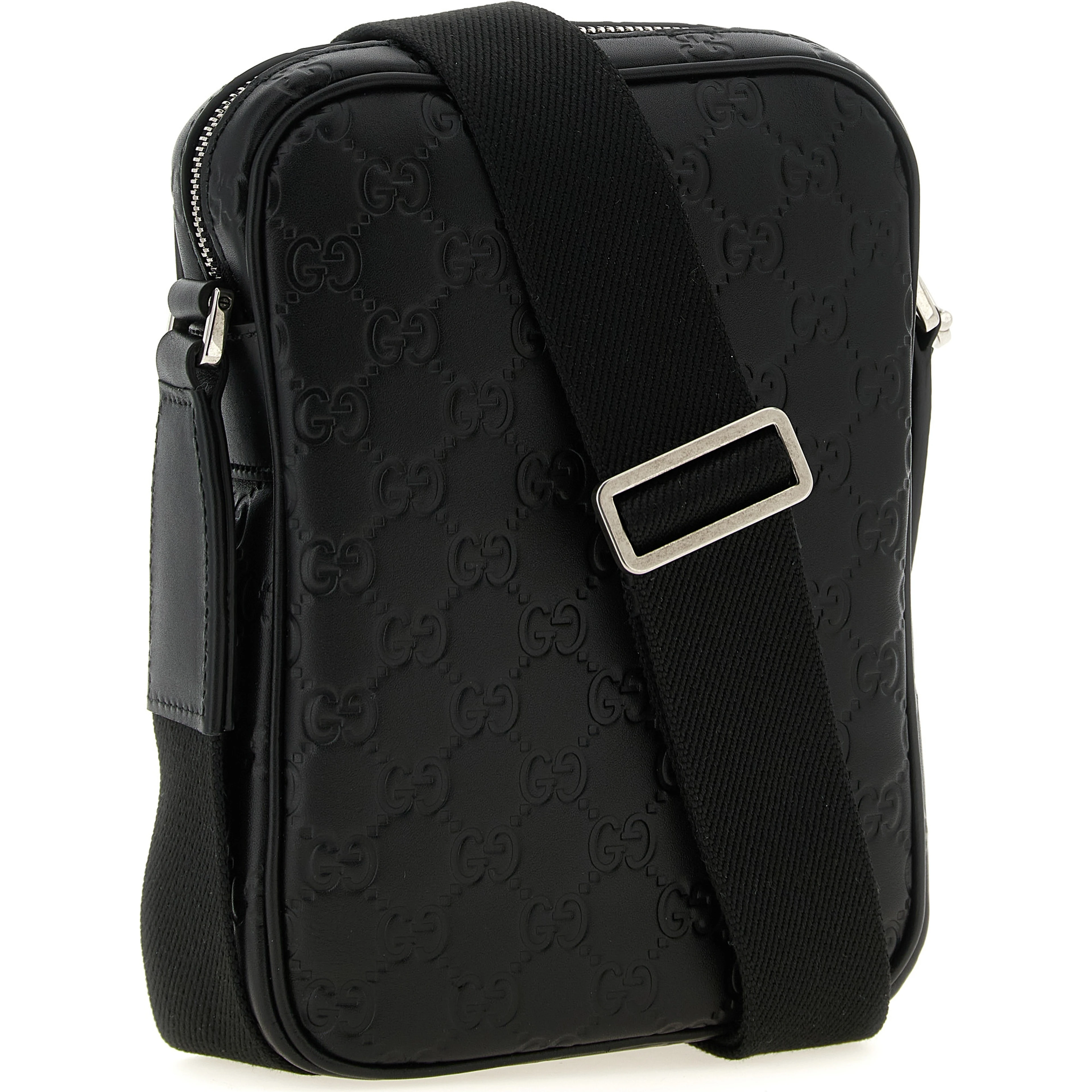 Black Calfskin Crossbody Bag