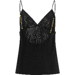 Black Viscose Tank Tops