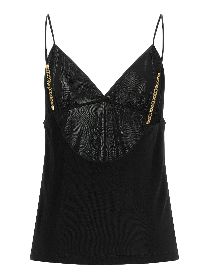 Black Viscose Tank Tops