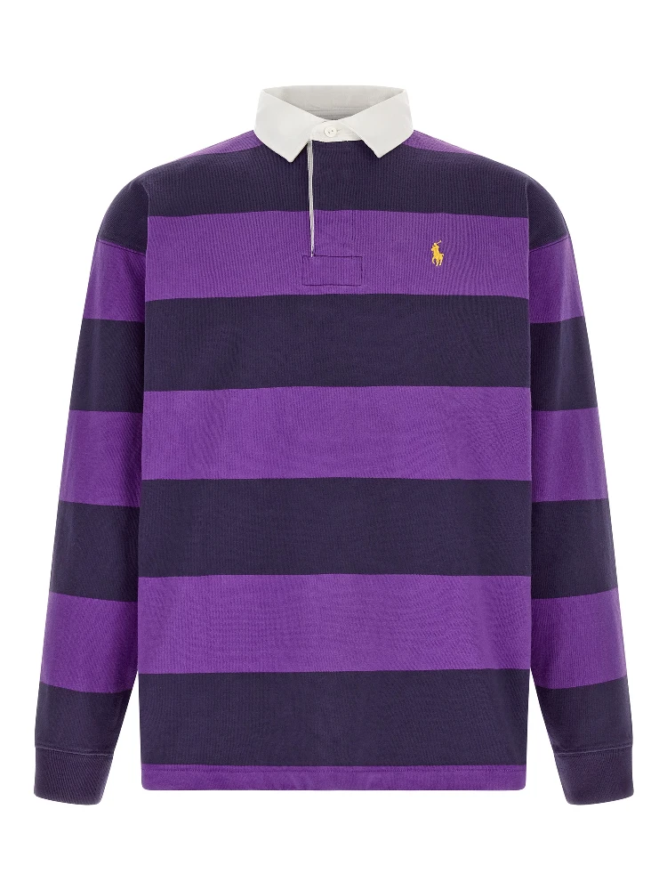 Purple Cotton Polo Shirt