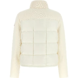 White Virgin Wool Full-Length Jacket