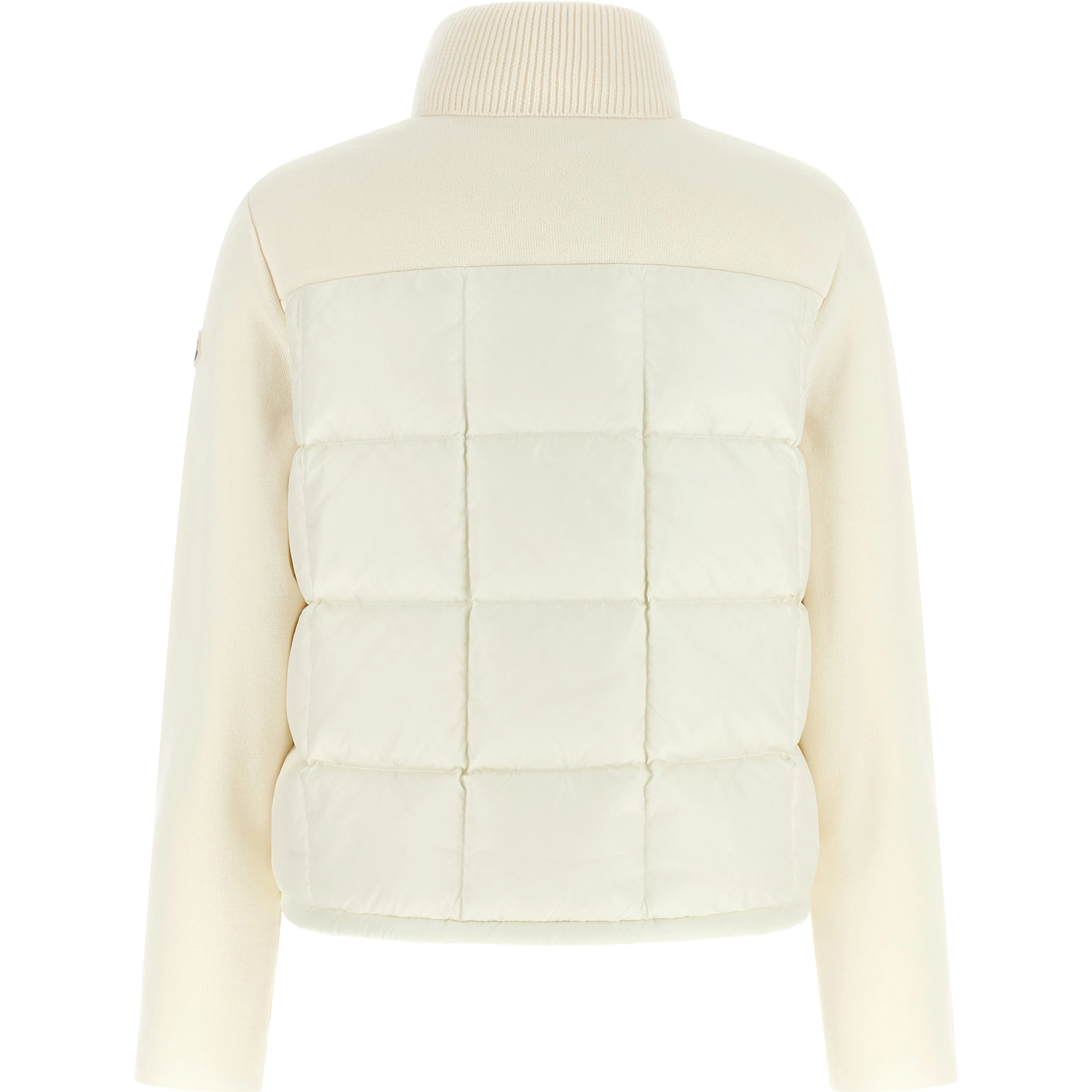 White Virgin Wool Full-Length Jacket