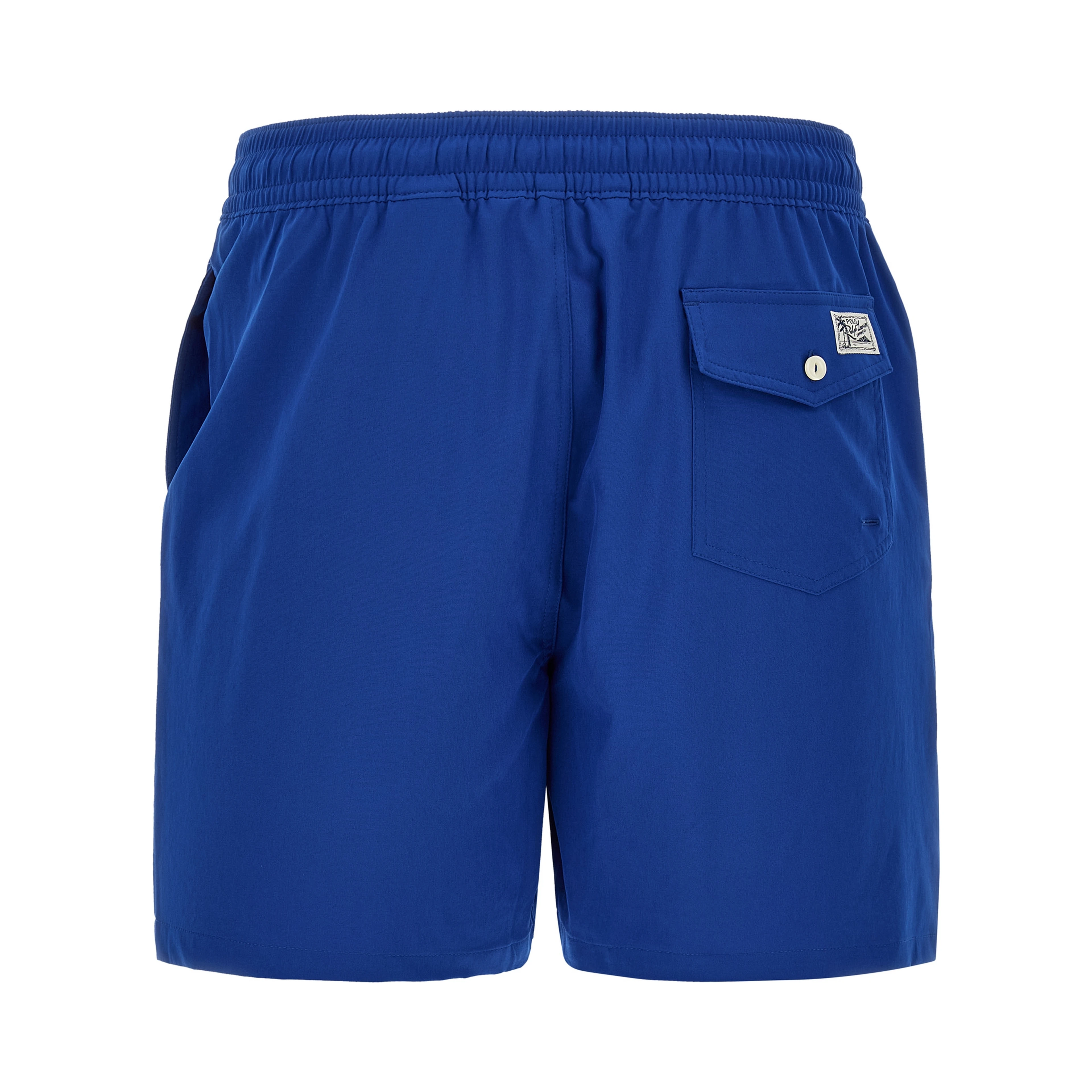 Blue Polyester Swim Shorts