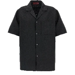 Black Linen Blouse