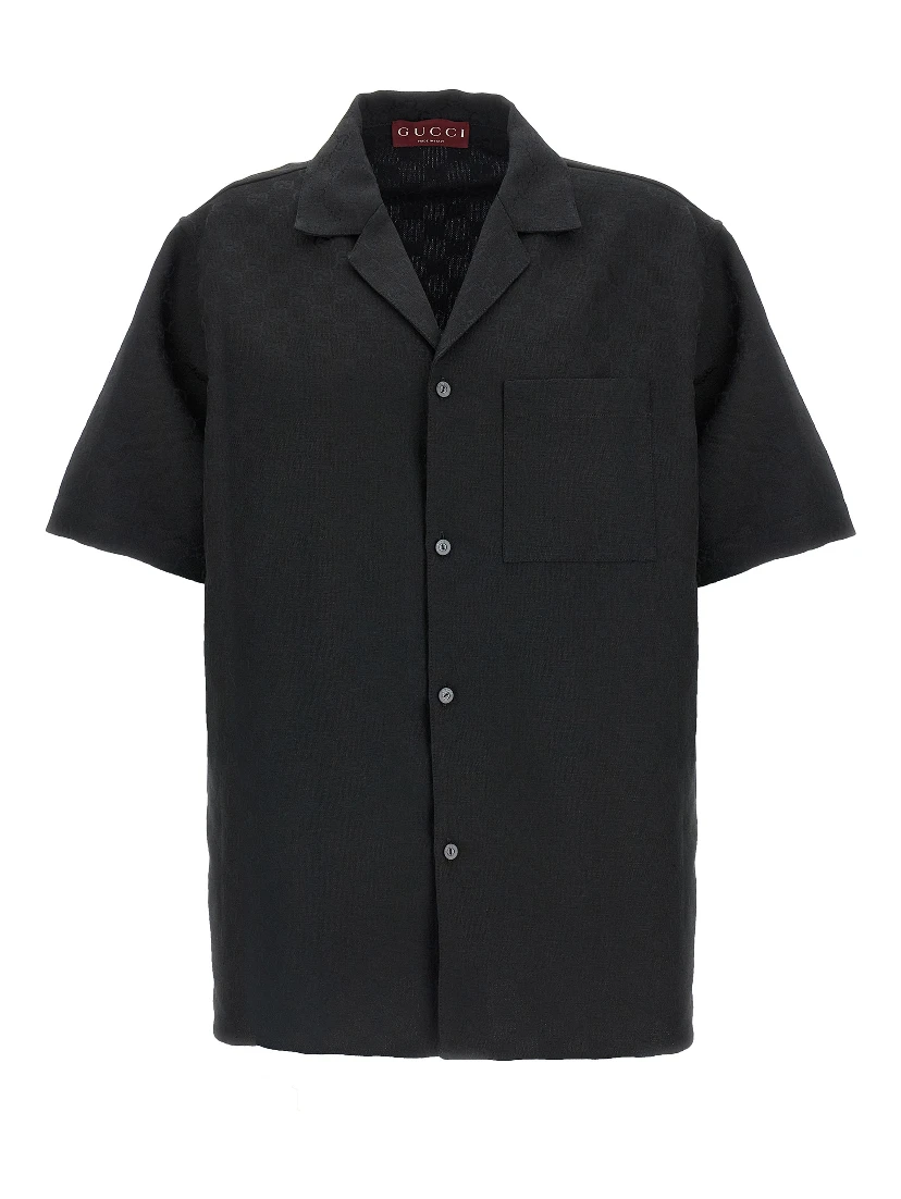 Black Linen Blouse