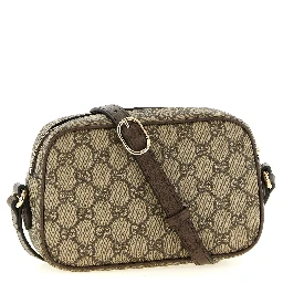 Brown Polyethylene Crossbody Bag