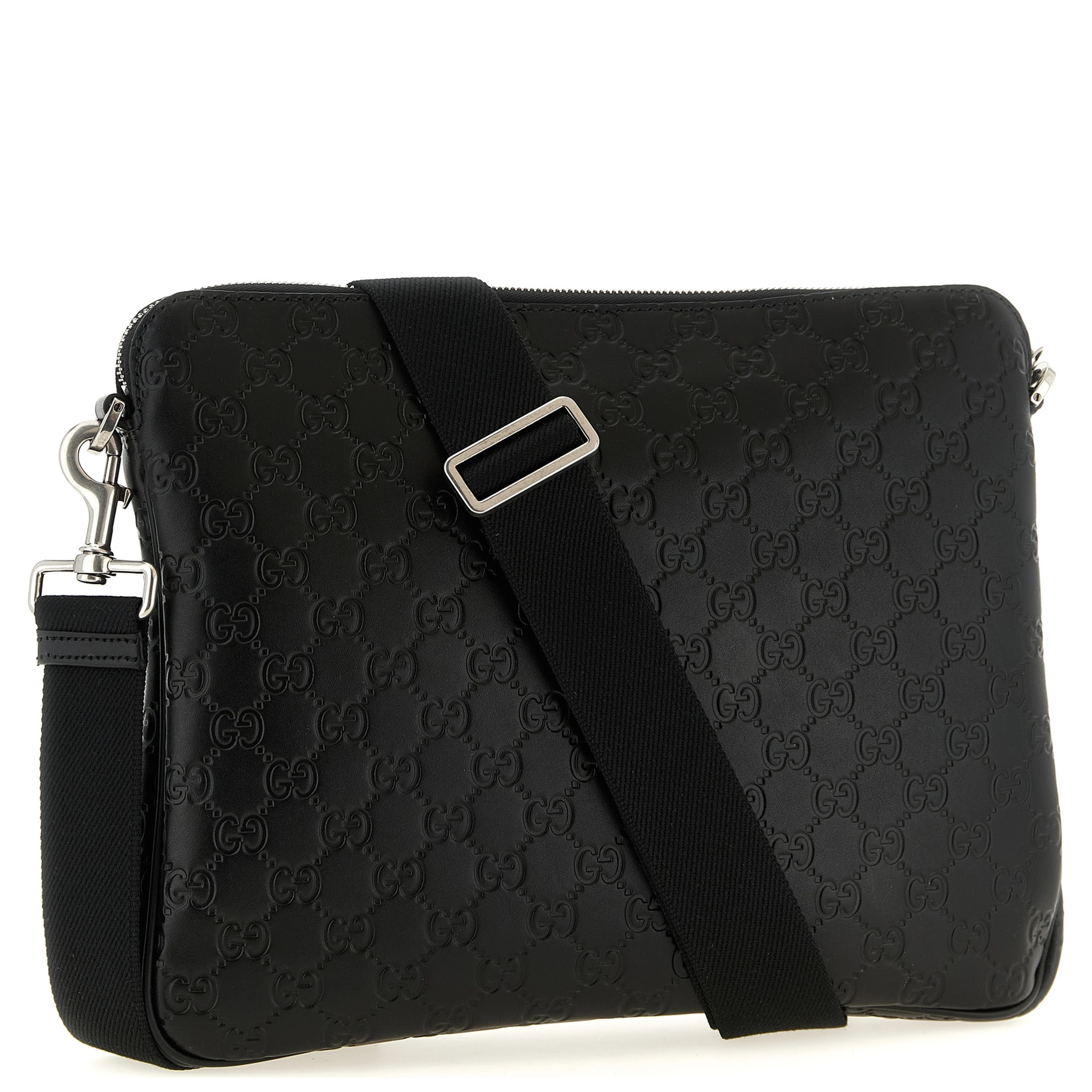 Black Calfskin Crossbody Bag